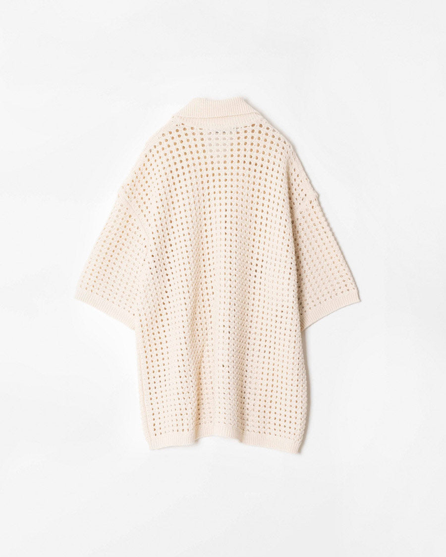 Lily yarn mesh knit shirt – 08sircus