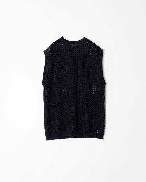 Lily yarn mesh knit vest – 08sircus