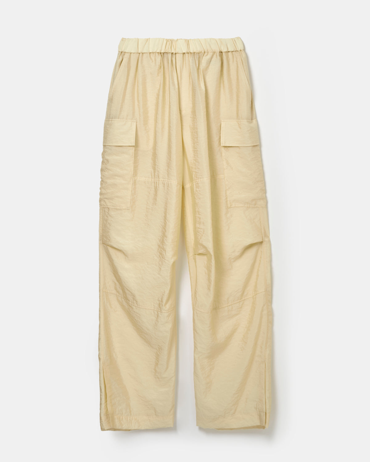 Viscose sheer organdy wide cargo slit pants – 08sircus Viscose sheer organdy wide cargo slit pants – 08sircus