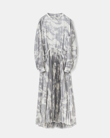 Vintage satin pleated dress
