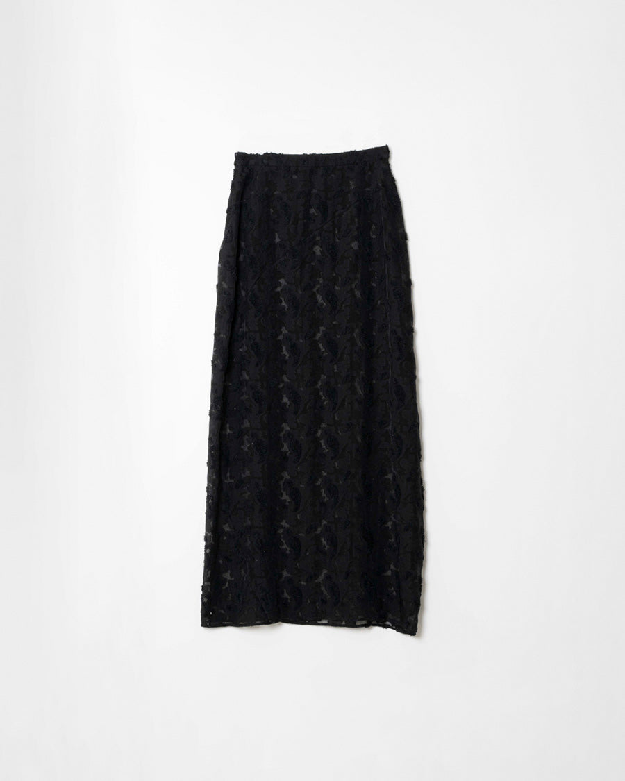 Paisley jacquard switching skirt